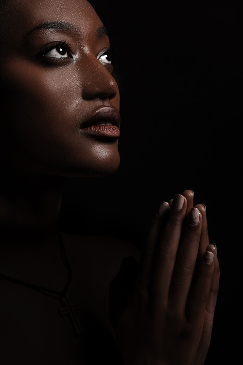woman in church